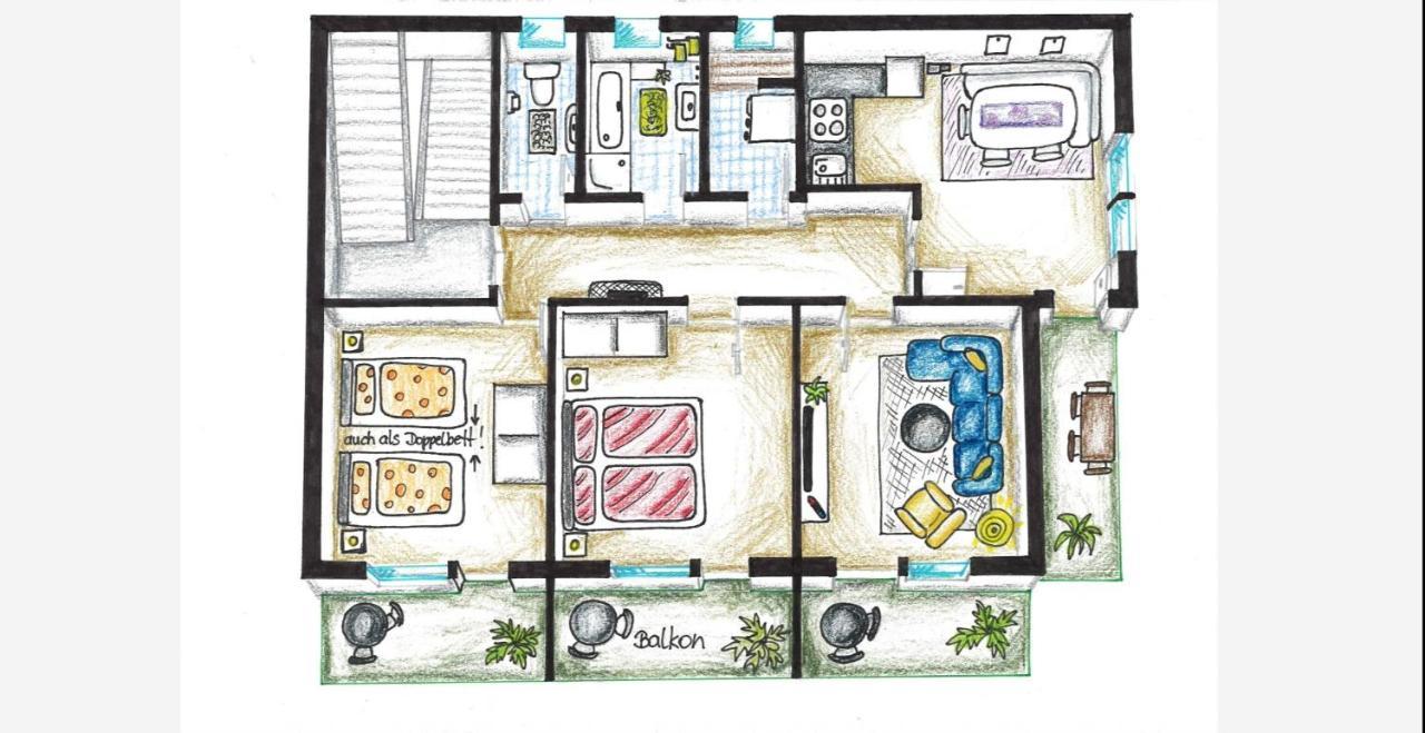 דובריאך Angerpartments-Sonnige Grosse Wohnung Mit Balkon Und Kostenlosen Parkplatz מראה חיצוני תמונה